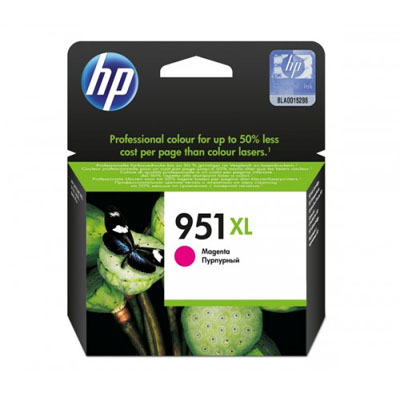 HP - HP 951XL High Yield Magenta Original Ink Cartridge (CN047AA)-HP 951XL High Yield Magenta Original Ink Cartridge (CN047AA)