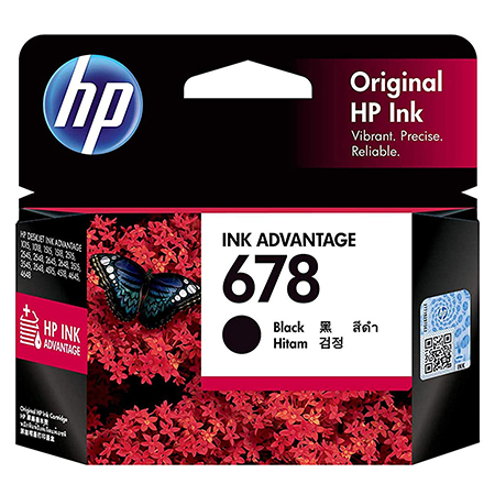 HP 678 Black Ink Advantage Cartridge -HP 678 Black Ink Advantage Cartridge 